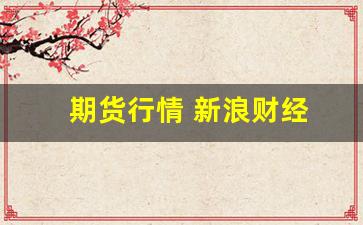 期货行情 新浪财经(期货交易行情新浪)_https://www.xzdzcjn.com_创业板_第1张